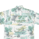 THE LOST CITY Mens Shirt Blue Crazy Pattern M