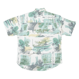 THE LOST CITY Mens Shirt Blue Crazy Pattern M