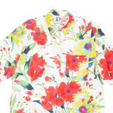 YESSICA Womens Shirt Red Viscose Floral L