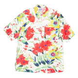 YESSICA Womens Shirt Red Viscose Floral L