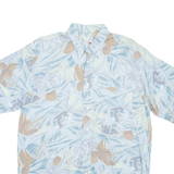 THE GREAT MANHATTAN CLUB Mens Shirt Blue Viscose Crazy Pattern S