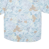 THE GREAT MANHATTAN CLUB Mens Shirt Blue Viscose Crazy Pattern S