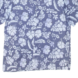 OVIESSE Mens Shirt Blue Floral XL