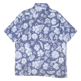 OVIESSE Mens Shirt Blue Floral XL