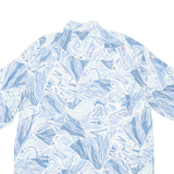 Mens Shirt Blue Viscose Crazy Pattern L