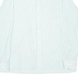 LORD GEORGE Mens Shirt Green Striped Long Sleeve 2XL