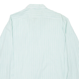 LORD GEORGE Mens Shirt Green Striped Long Sleeve 2XL