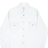 TEDDY'S Mens Denim Shirt Blue Long Sleeve M