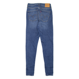 LEVI'S Mile High BIG E Distressed Womens Jeans Blue Slim Skinny W28 L30