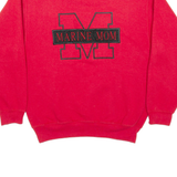 ALERE Marine Mom Womens Sweatshirt Red USA M
