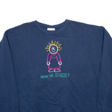 CHEEK-O Wanna Talk Stress? Womens Sweatshirt Blue 2XL