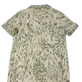 ACKERMANN Womens Shirt Dress Green 90s Crazy Pattern Midi XL