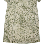 ACKERMANN Womens Shirt Dress Green 90s Crazy Pattern Midi XL