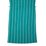 S&R Womens A-Line Dress Blue Striped Sleeveless Midi L