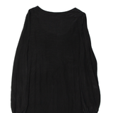 Beachwear Womens A-Line Dress Black Long Sleeve Knee Length M