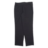 Chino Mens Trousers Grey Regular Straight Wool W36 L34