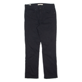 LEVI'S 724 High Rise BIG E Womens Trousers Black Slim Straight W30 L27