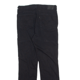 LEVI'S 724 High Rise BIG E Womens Trousers Black Slim Straight W30 L27