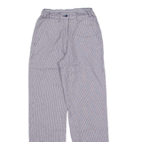 LAFONT Houndstooth Workwear Womens Trousers Blue Regular Straight W24 L30