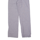 LAFONT Houndstooth Workwear Womens Trousers Blue Regular Straight W24 L30
