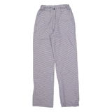 LAFONT Houndstooth Workwear Womens Trousers Blue Regular Straight W24 L30