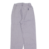 LAFONT Houndstooth Workwear Womens Trousers Blue Regular Straight W24 L30