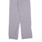 LAFONT Houndstooth Workwear Womens Trousers Blue Regular Straight W24 L30