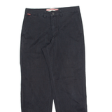 LEE COOPER Chino Mens Trousers Black Regular Straight W30 L32