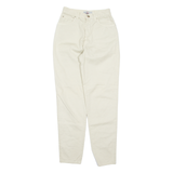 EMMANUEL SCHVILI Betty Boop Mens Trousers Cream Tapered 90s W24 L30