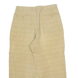 FREY Chino Womens Trousers Beige Regular Straight 90s Linen W30 L25