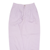 ESPRIT Pleated Chino Womens Trousers Pink Relaxed Tapered W28 L30