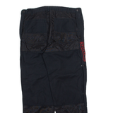 Side Poppers Mens Trousers Black Regular Straight W34 L30