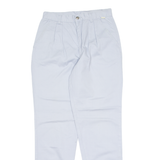 GATE Pleated Chino Womens Trousers Blue Relaxed Tapered W26 L30