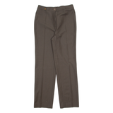 Chino Womens Trousers Brown Slim Straight 90s Wool W28 L30