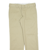 DICKIES Workwear Mens Trousers Beige Slim Straight W31 L32
