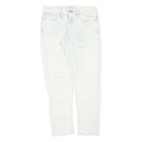 LEVI'S Distressed Made And Crafted Womens Jeans White Slim Straight W26 L28