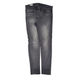 LEVI'S BIG E Womens Jeans Black Slim Tapered Charcoal Wash W34 L34