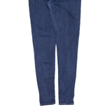 LEVI'S 720 High Rise BIG E Womens Jeans Blue Slim Skinny Stone Wash W28 L30