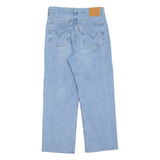 LEVI'S BIG E Womens Jeans Blue Relaxed Straight Stone Wash W29 L27