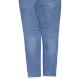 LEVI'S 721 High Rise Distressed Orange Tab Womens Jeans Blue Slim Skinny W29 L30