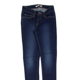 LEVI'S 711 Womens Jeans Blue Slim Skinny Stone Wash W26 L32