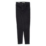 LEVI'S Mile High BIG E Womens Jeans Black Slim Skinny W28 L28