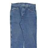 WRANGLER Mens Jeans Blue Regular Straight Stone Wash W35 L30
