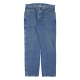 WRANGLER Mens Jeans Blue Regular Straight Stone Wash W35 L30