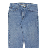 WRANGLER Mens Jeans Blue Regular Straight Stone Wash W34 L29