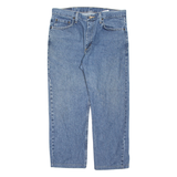 WRANGLER Mens Jeans Blue Regular Straight Stone Wash W34 L29