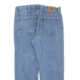 WRANGLER Mens Jeans Blue Regular Straight Stone Wash W34 L29
