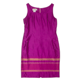 ANTONELLE Womens Pencil Dress Purple 90s Sleeveless Knee Length M