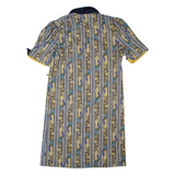 BARUCH Oversized Womens Shift Dress Black 90s Striped Midi S