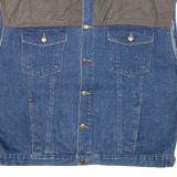 MCGREGOR Mens Denim Gilet Blue 2XL